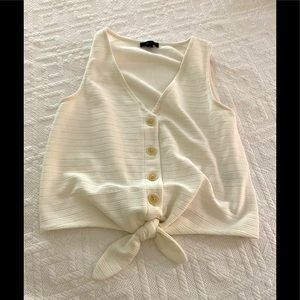 J Crew Jute front tie tank